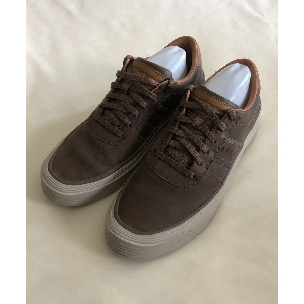 Skechers Viewport Brambo Sneaker Dark Brown Mens 10 EUC